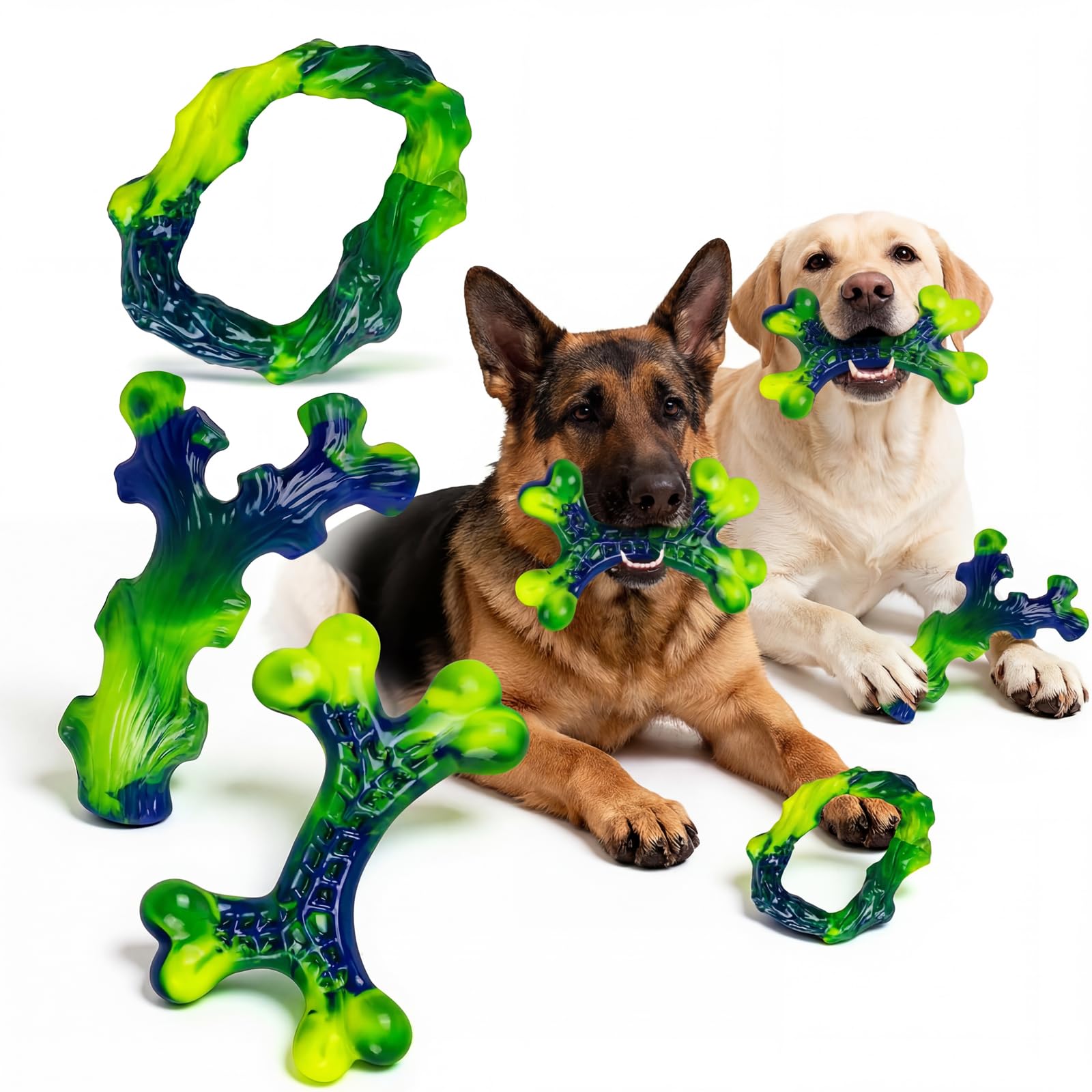 Frienhund hueso de nylon indestructible para perros grandes y masticadores fuertes.