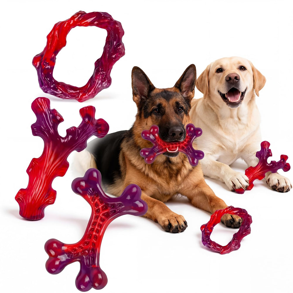 Frienhund juguete indestructible de nylon para perros grandes, ideal para masticar sin interrupciones.