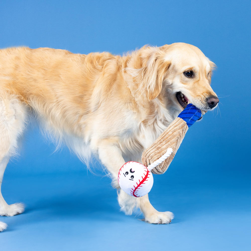 Fringe Batter Up peluche ruidoso: atención del perro asegurada