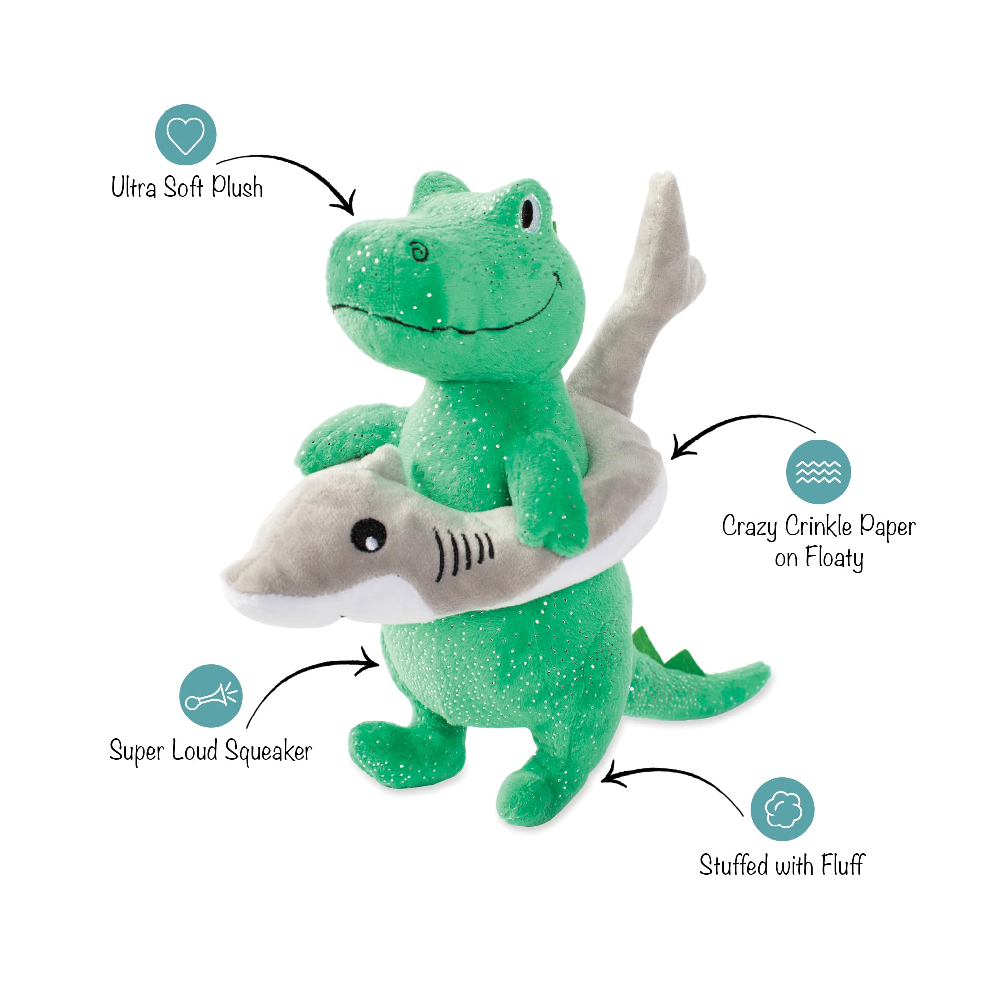 Fringe Studio Shark Week Rex, perro jugando, tamaño apto para todas las razas