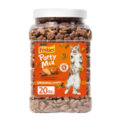Friskies bolsa 20 onzas Party Mix Original, crocante para merienda sabrosa.