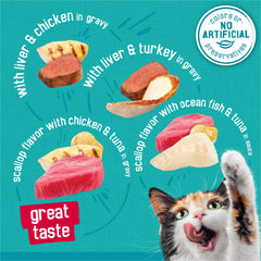 Friskies filetes pavo, lata 5.5 oz, opción sabrosa diaria.