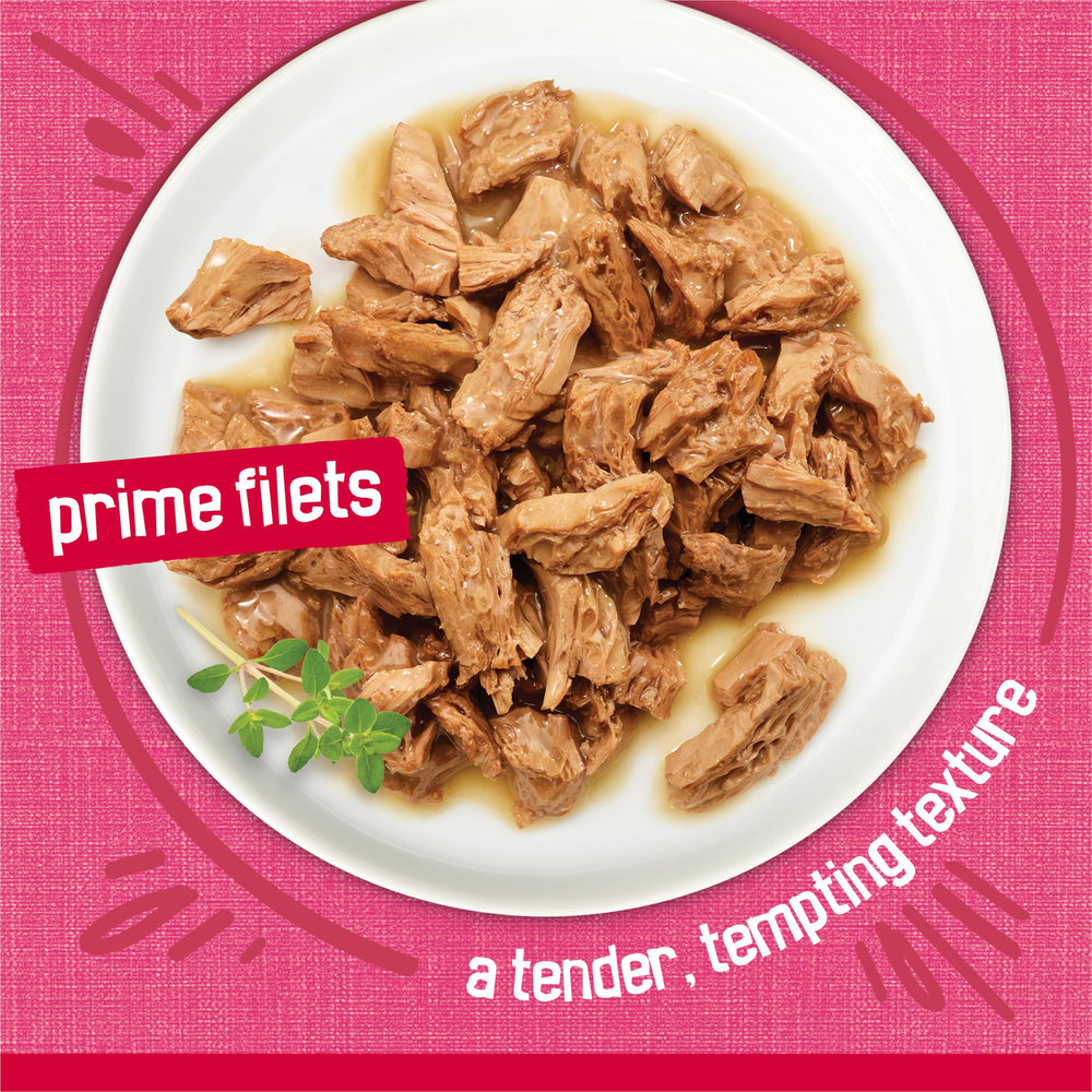 Friskies Filets salmón en salsa, aroma atractivo para la hora de comer