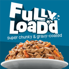 Friskies Fully Load’d arroz-salmon-verduras, mordiscos sustanciosos que hidratan.