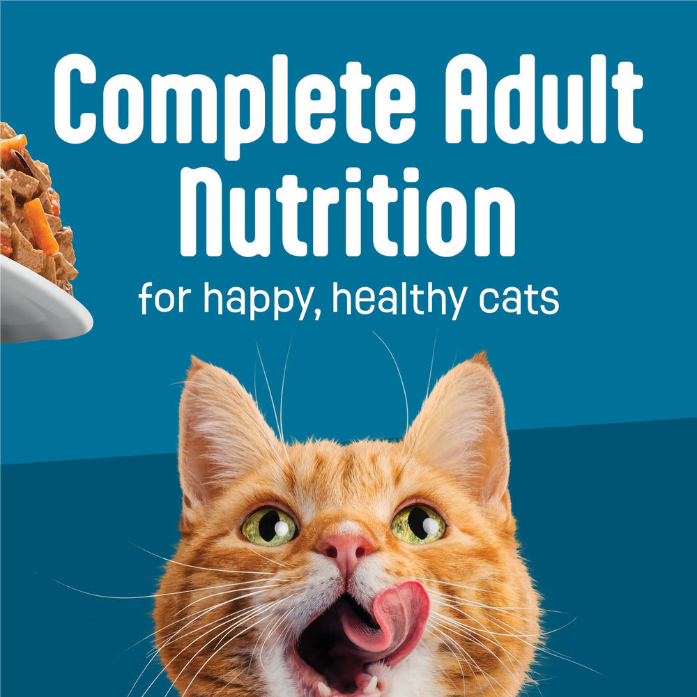 Friskies Fully Load’d nutrición equilibrada para gatos adultos en cada porción.