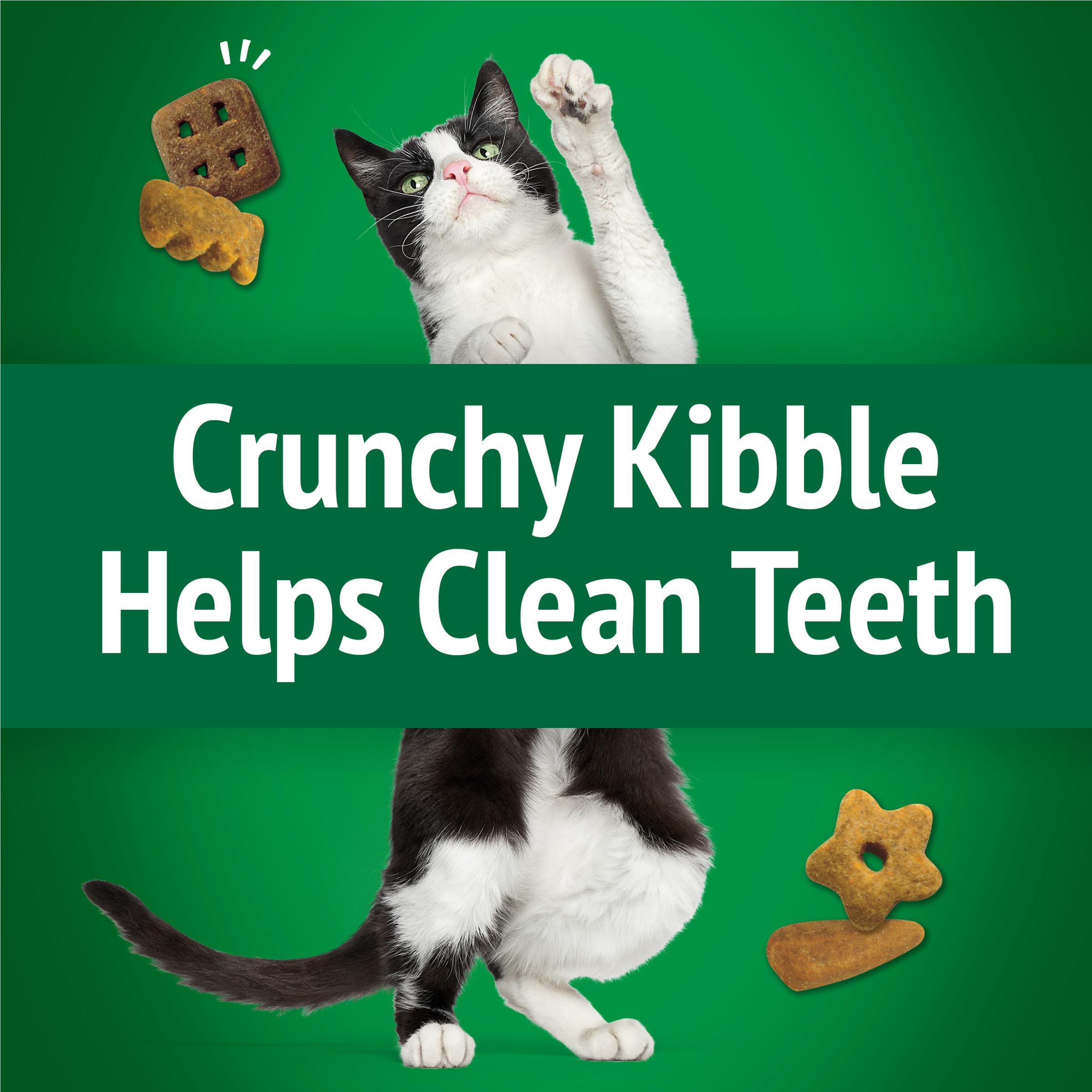 Friskies golosinas bajas en calorías como snack ligero para gatos.