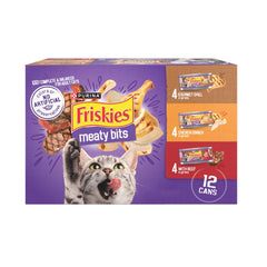 Friskies en salsa sabrosa con trozos de carne res para gatos adultos
