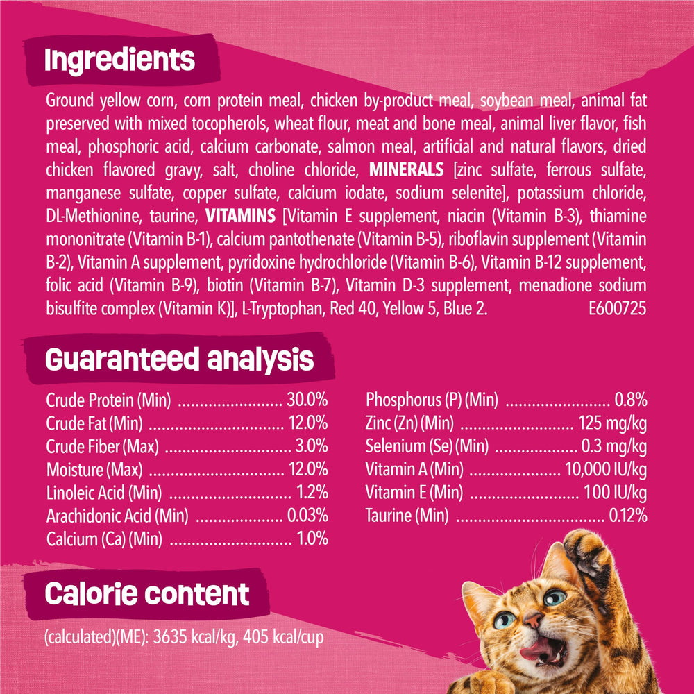 Envase abierto de Friskies Gravy Swirlers mostrando croquetas frescas.