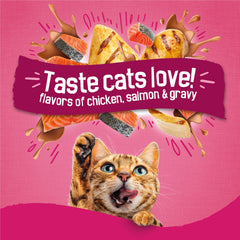Friskies Gravy Swirlers con gravy integrado en cada bocado sabroso.