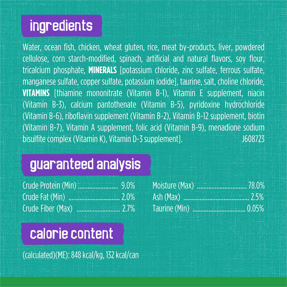 Friskies Indoor Saucy Seafood Bake, lata: opción húmeda ideal para dieta diaria