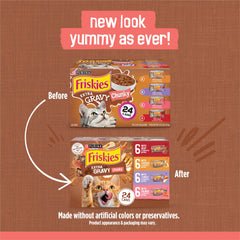 Friskies con jugo extra – lata de pavo con trozos sabrosos para gato