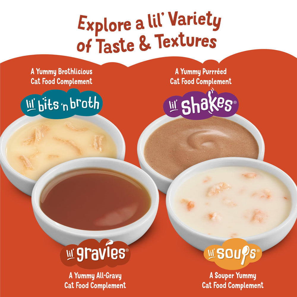 Porciones individuales Friskies Lil’ Gravies para servir sin desorden