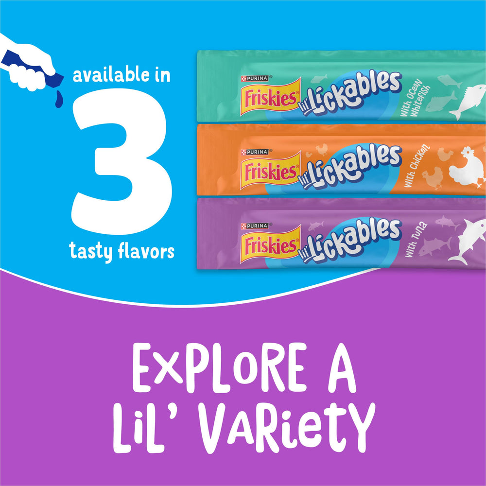 Friskies Lil’ Lickables atrae al gato con aroma de atún