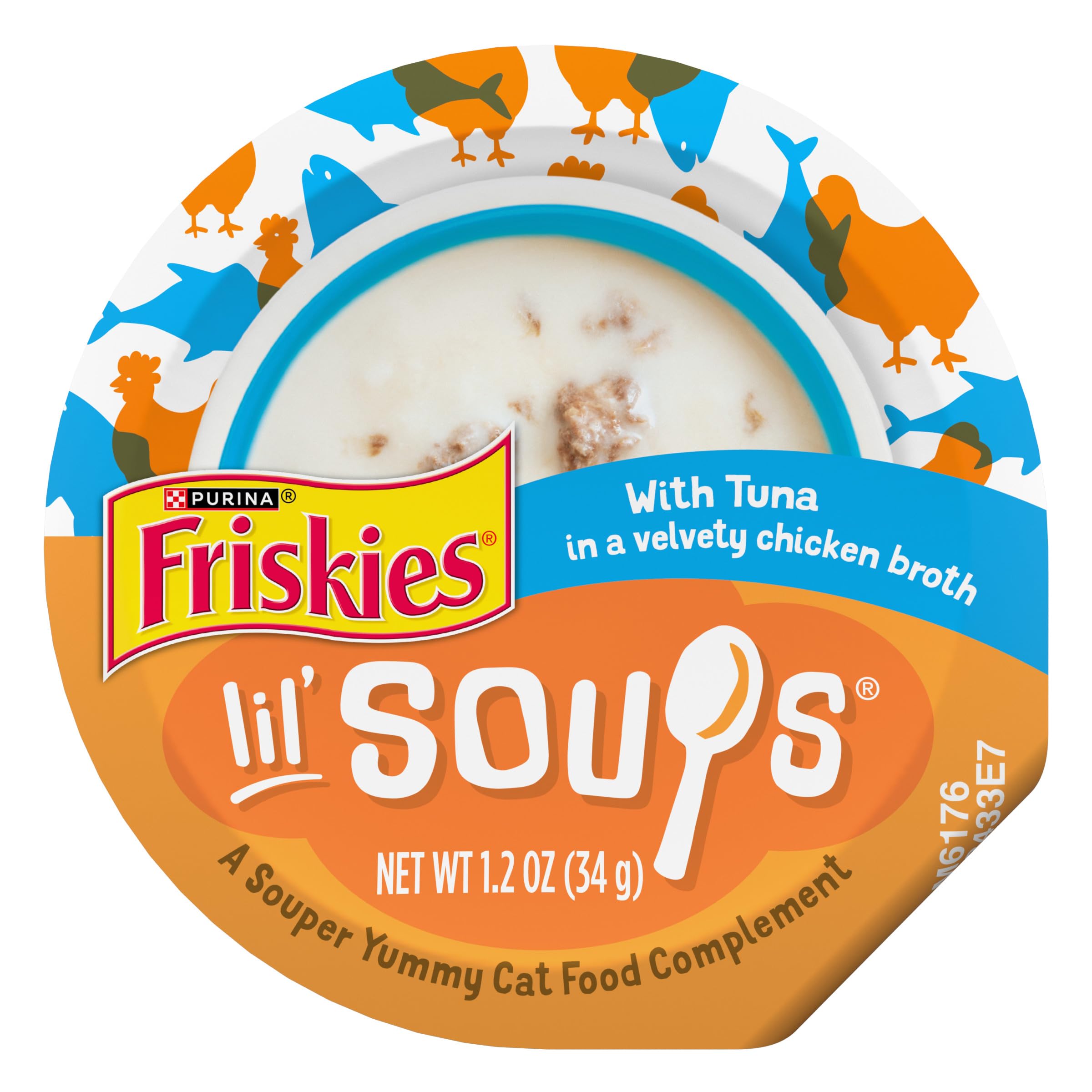 Friskies Lil’ Soups con atún en caldo de pollo, vasito práctico