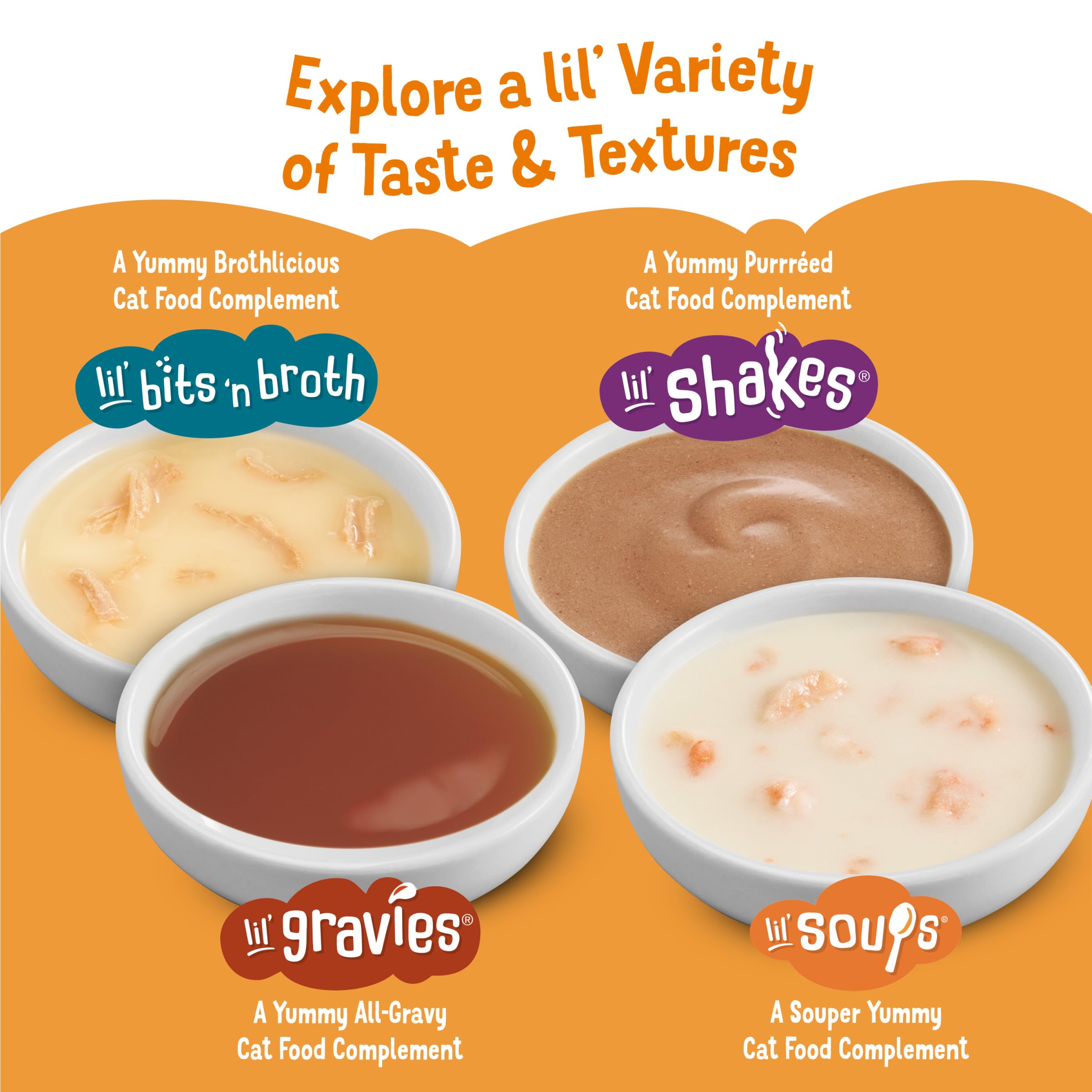 Friskies Lil' Soups fácil de servir, recompensa rápida entre juegos