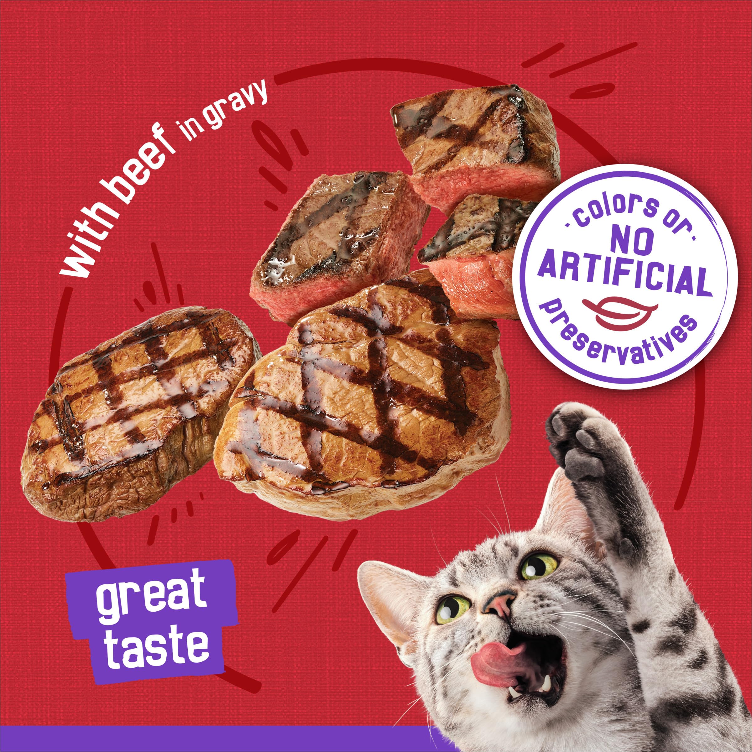 Friskies Meaty Bits envase reciclable y fabricación en EE UU