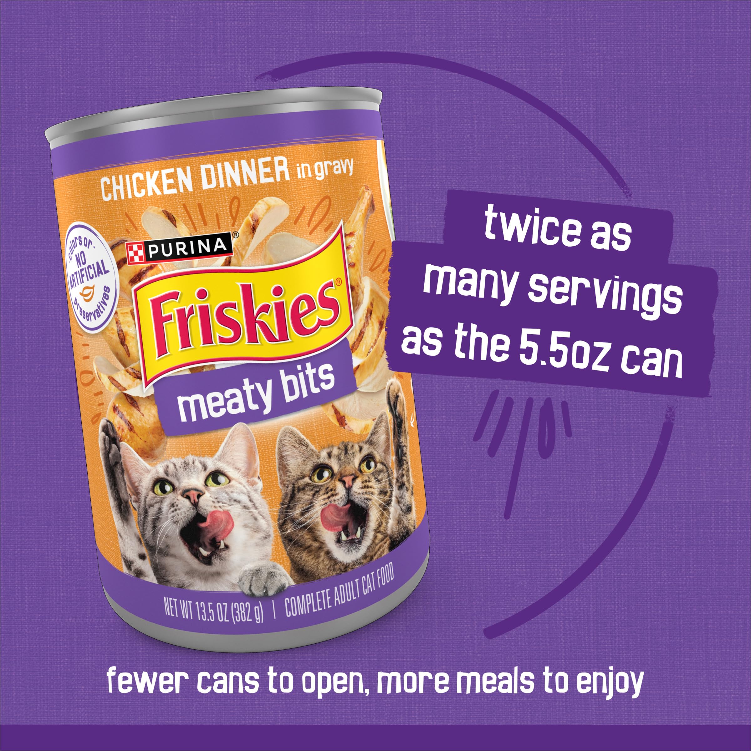 Presentación de variedad Friskies Meaty Bits para la rutina diaria