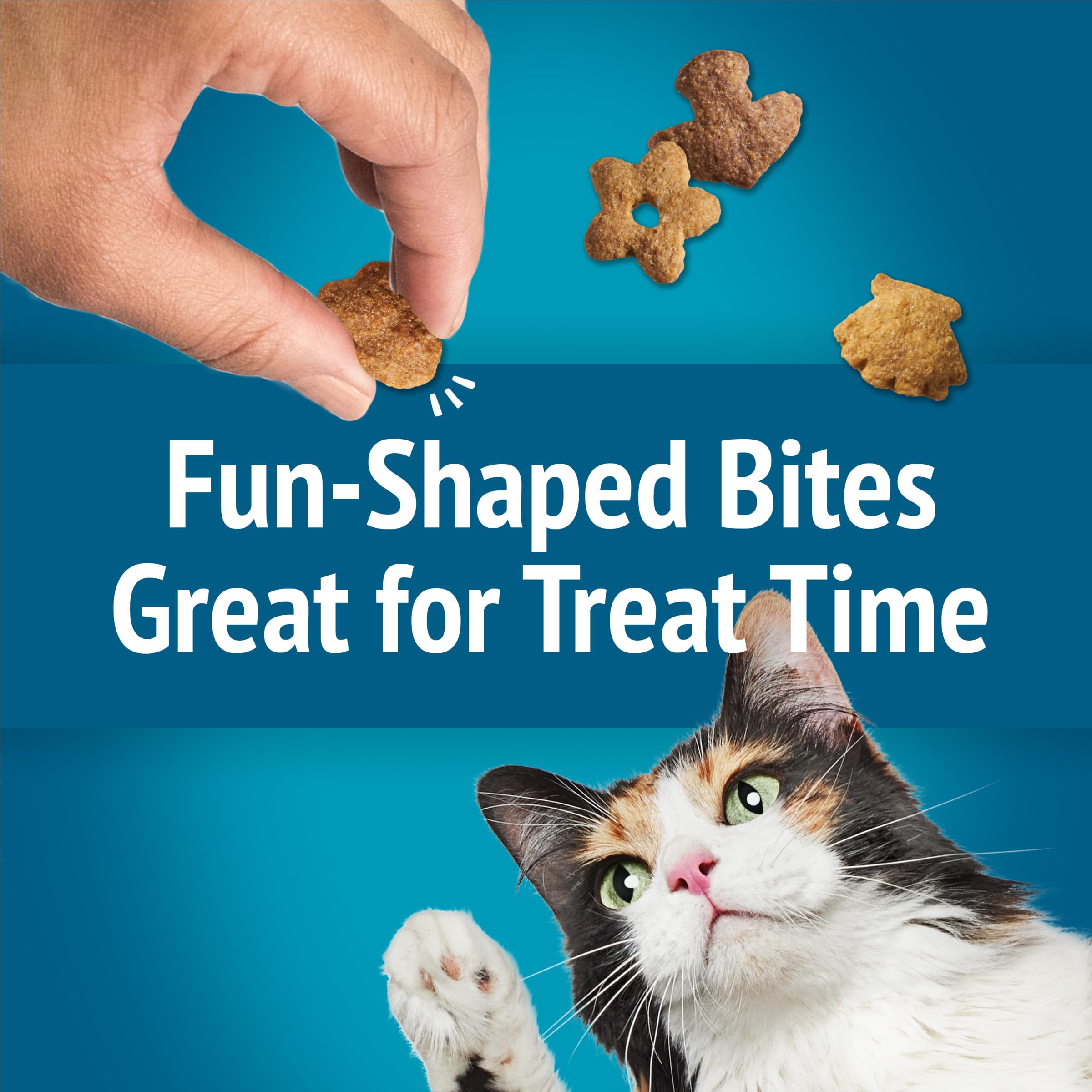 Friskies Mezcla de Fiesta Mariscos, ideal para gatos adultos en snack diario.