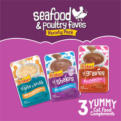 Friskies: mezcla leche de coco, porción individual; sirve como topping sobre croquetas.