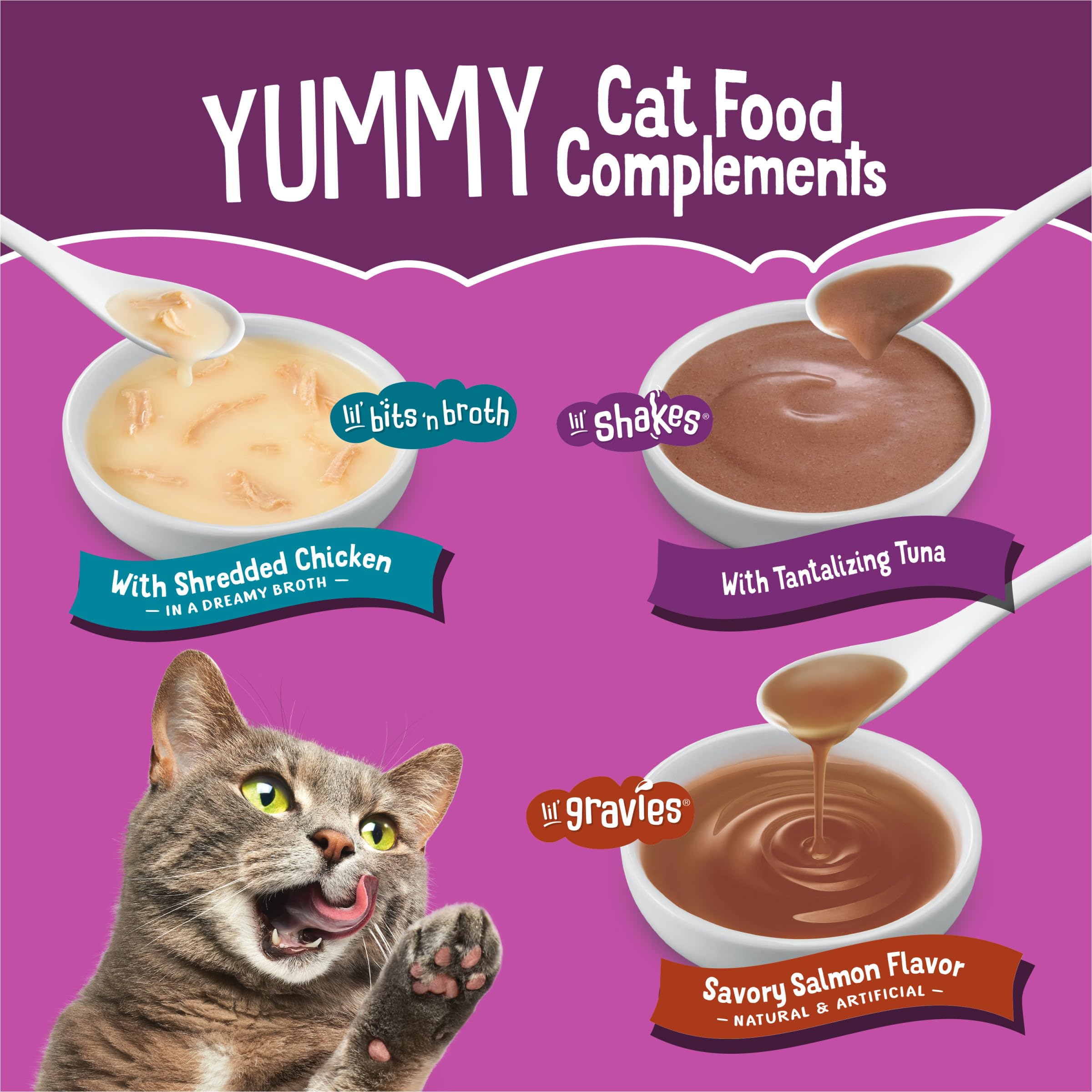Friskies: mezcla leche de coco, porción individual; aporta humedad y sabor en cada porción.