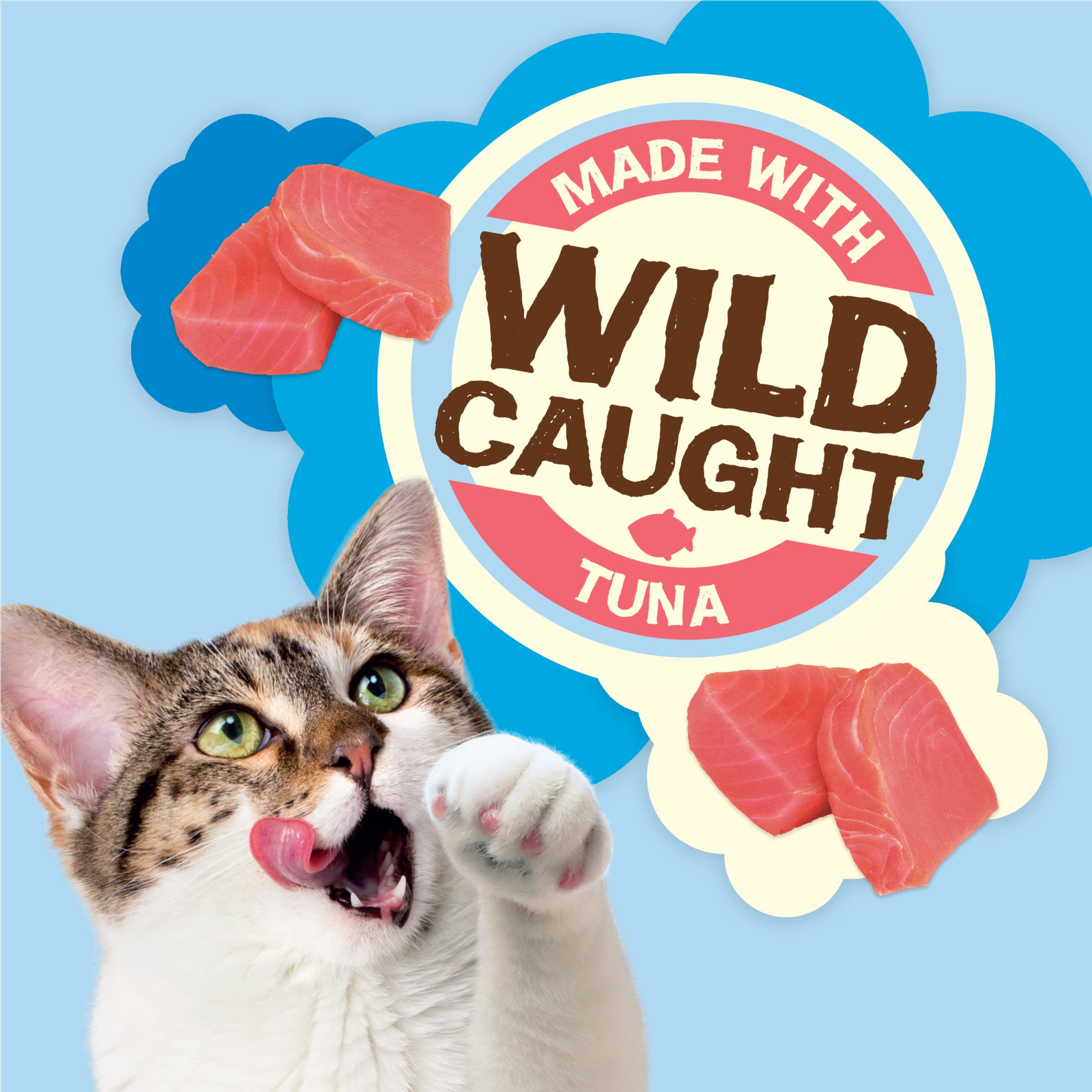 Friskies Natural Yums para gatos adultos, uso diario consciente.