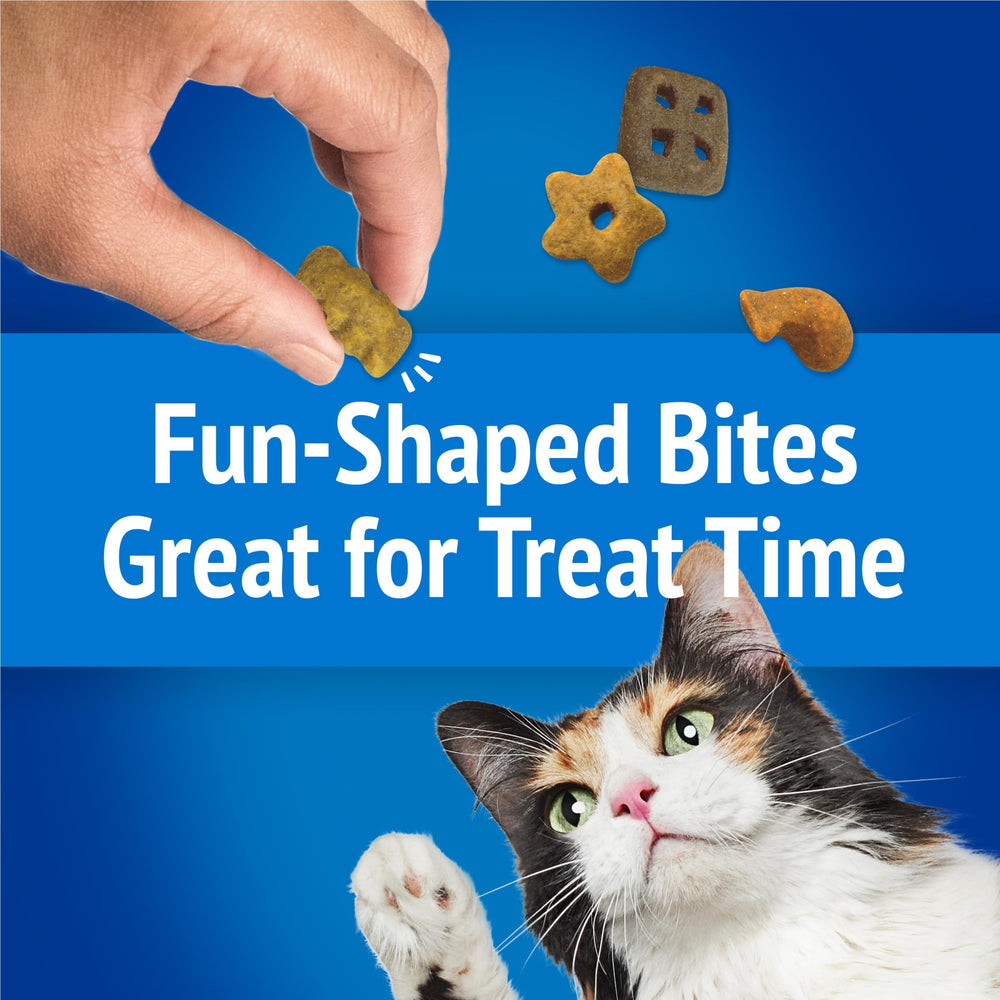 Friskies Party Mix Beachside Crunch: formas atractivas que invitan al juego y recompensa.