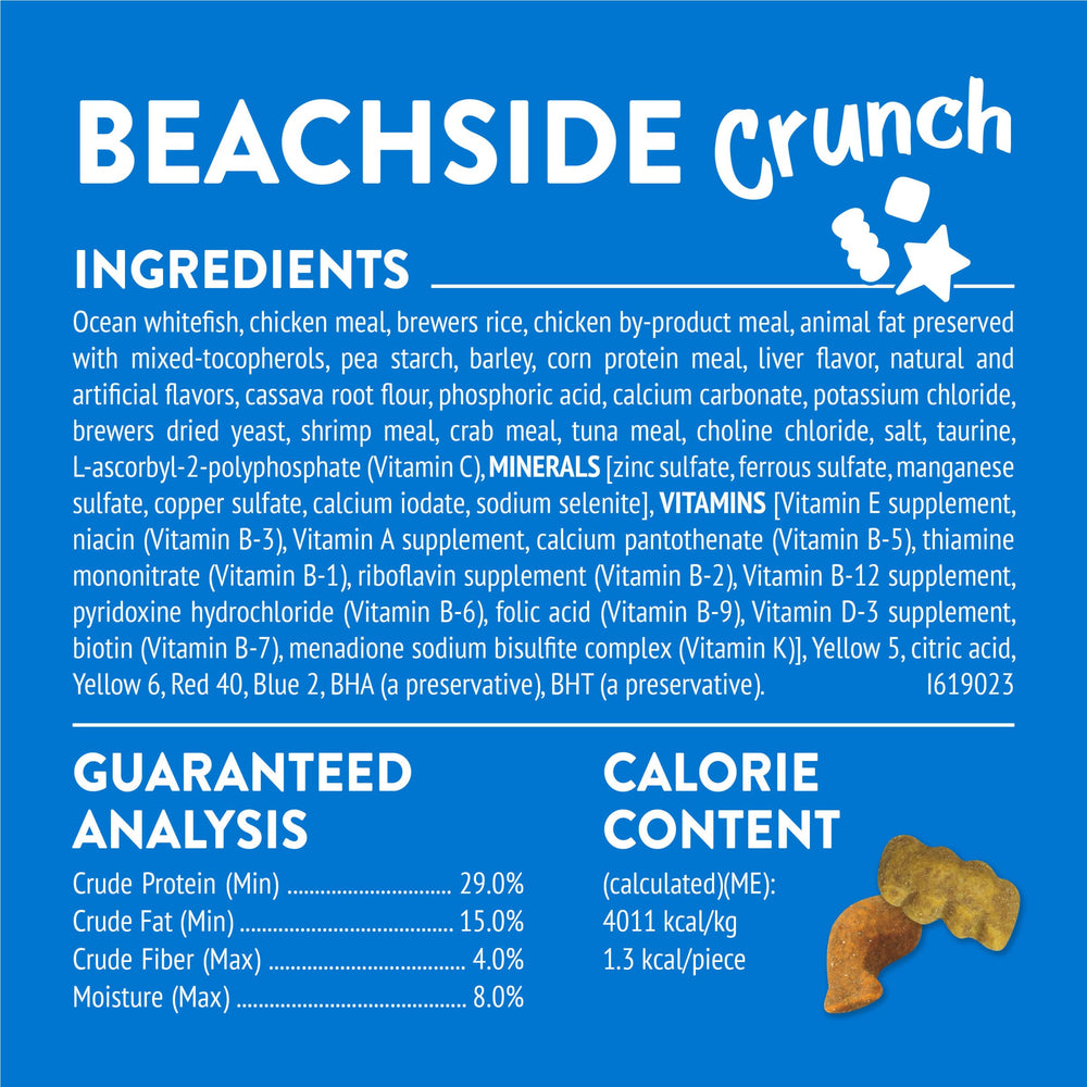 Friskies Party Mix Beachside Crunch sachet refermable préserve fraîcheur et croquant