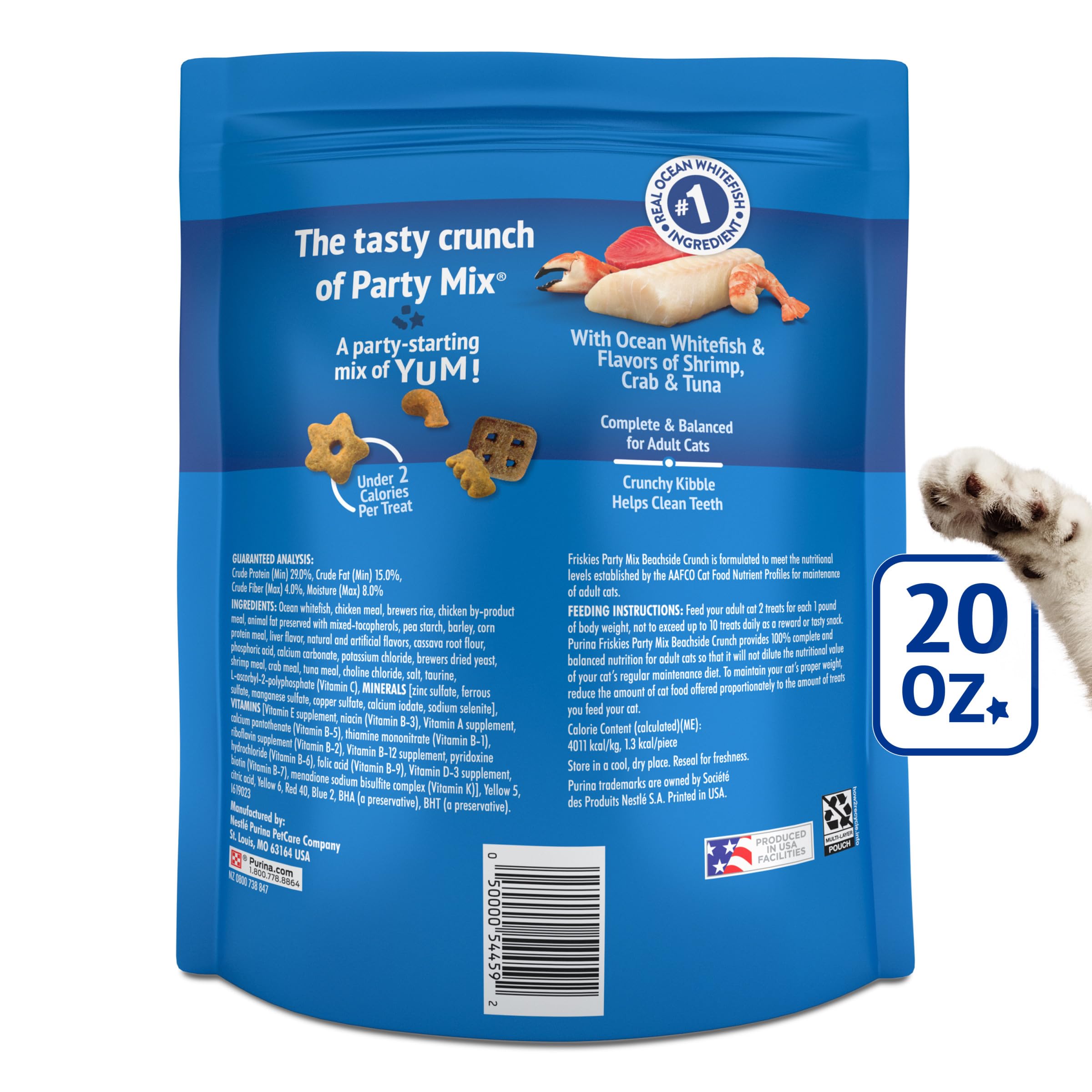 Friskies Beachside Crunch textura crujiente para juego.