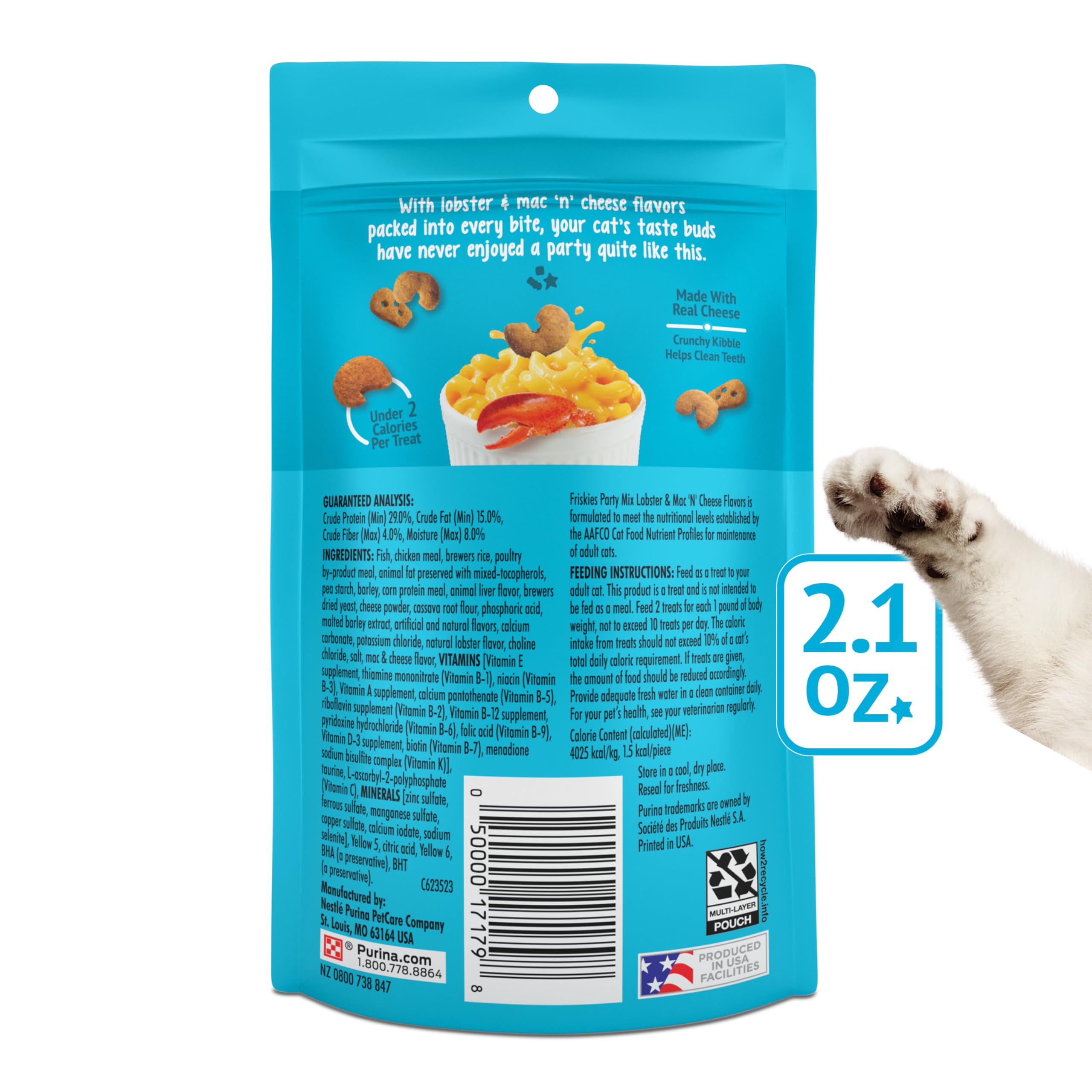 Friskies Paquete 10 Bolsas: empaque práctico para el premio diario.