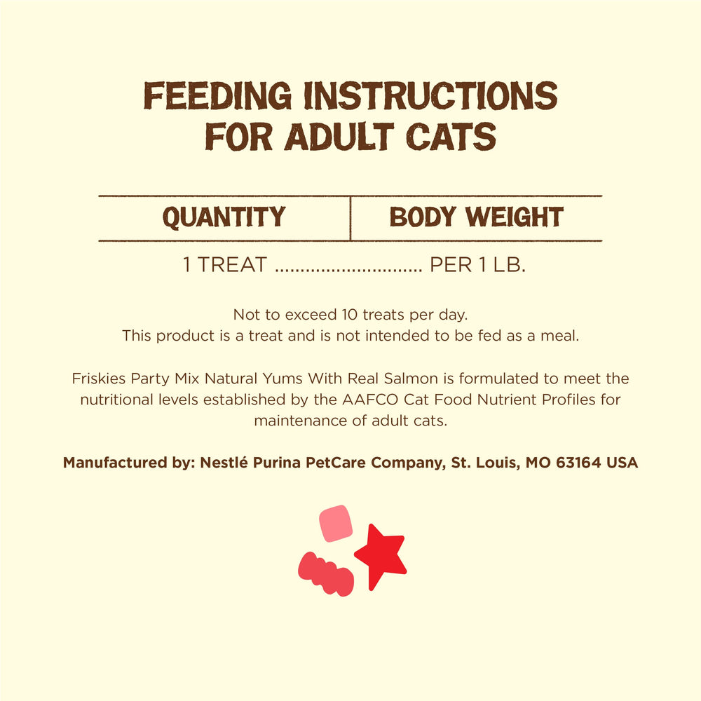 Friskies Party Mix Natural Yums, bolsitas de 2,1 oz, práctico para viajes