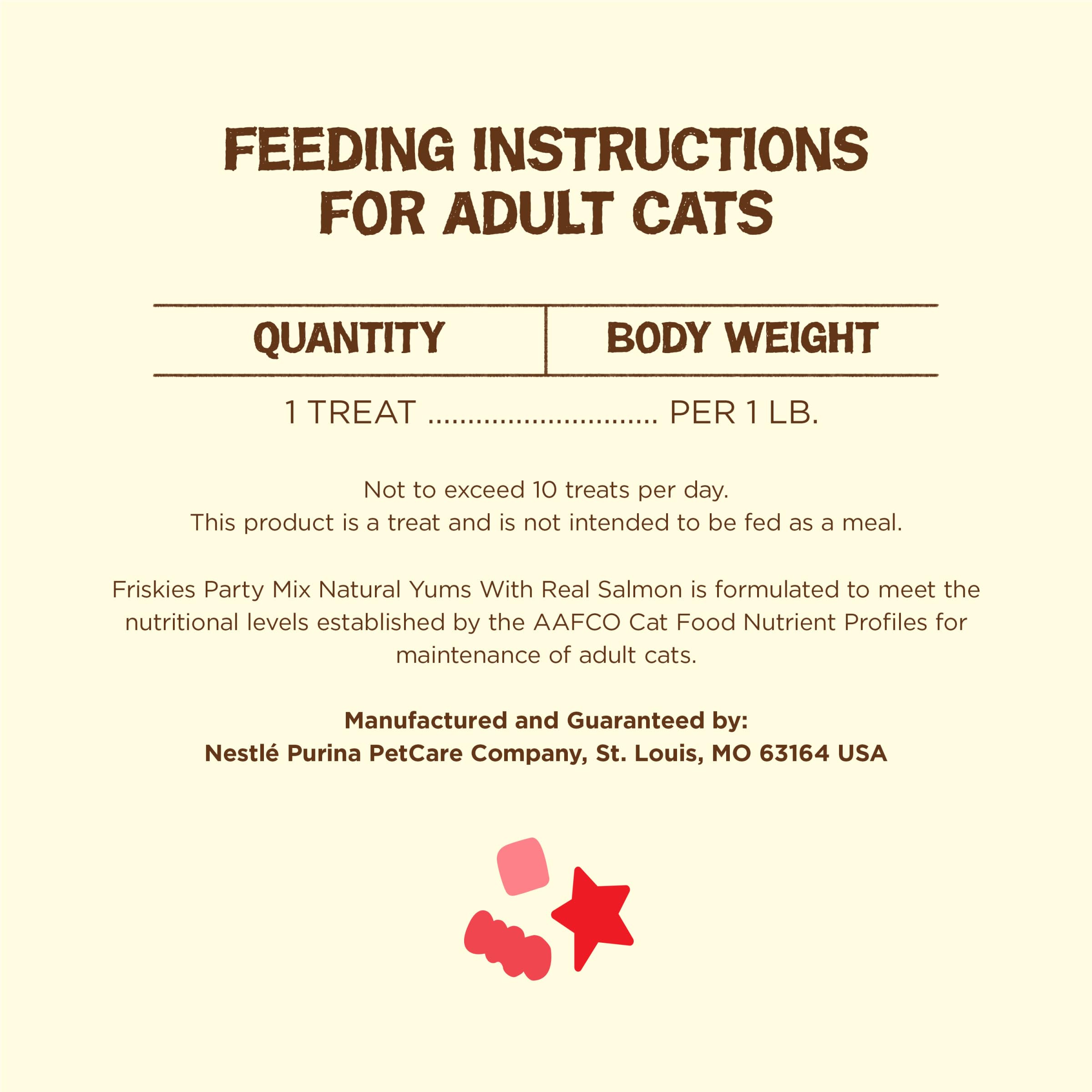 Friskies Party Mix Natural Yums: textura crujiente que agrada a cada mordida.