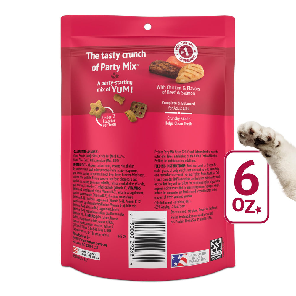 Friskies Party Mix Selección de Carnes, mezcla sabrosa para premiar.