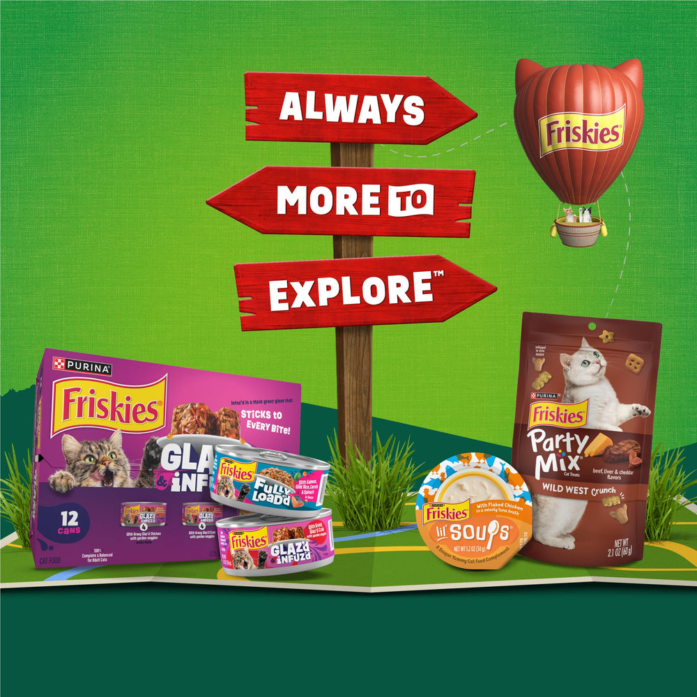 Friskies Party Pack’d sabor que suele conquistar a gatos exigentes.