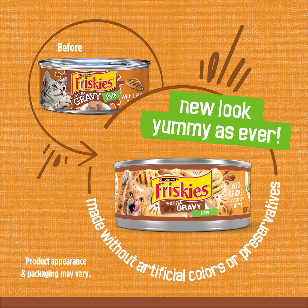 Friskies Pate Pollo Textura Suave: primer plano de paté suave