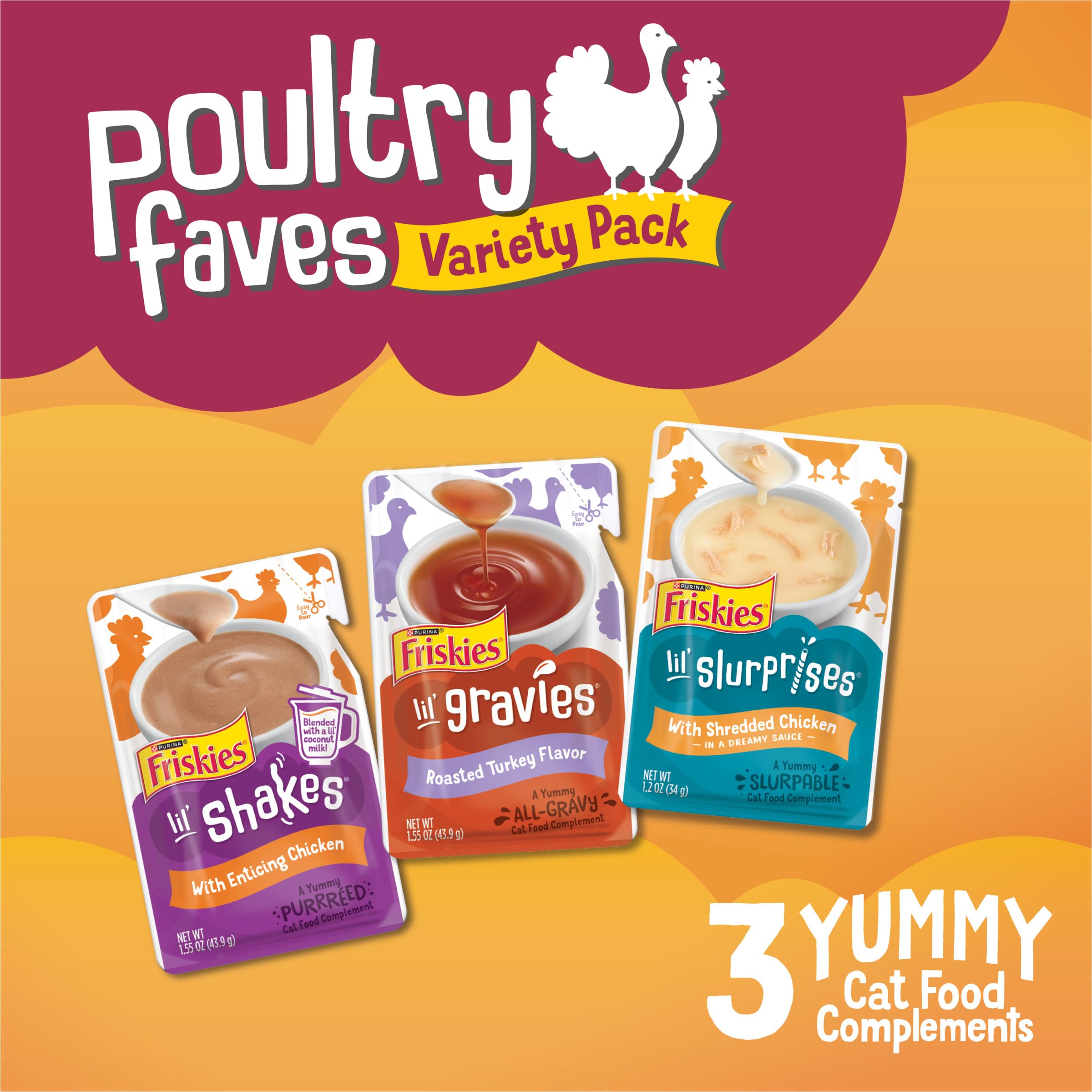 Friskies Poultry Faves con salsa de pavo: complemento ideal para gatos.