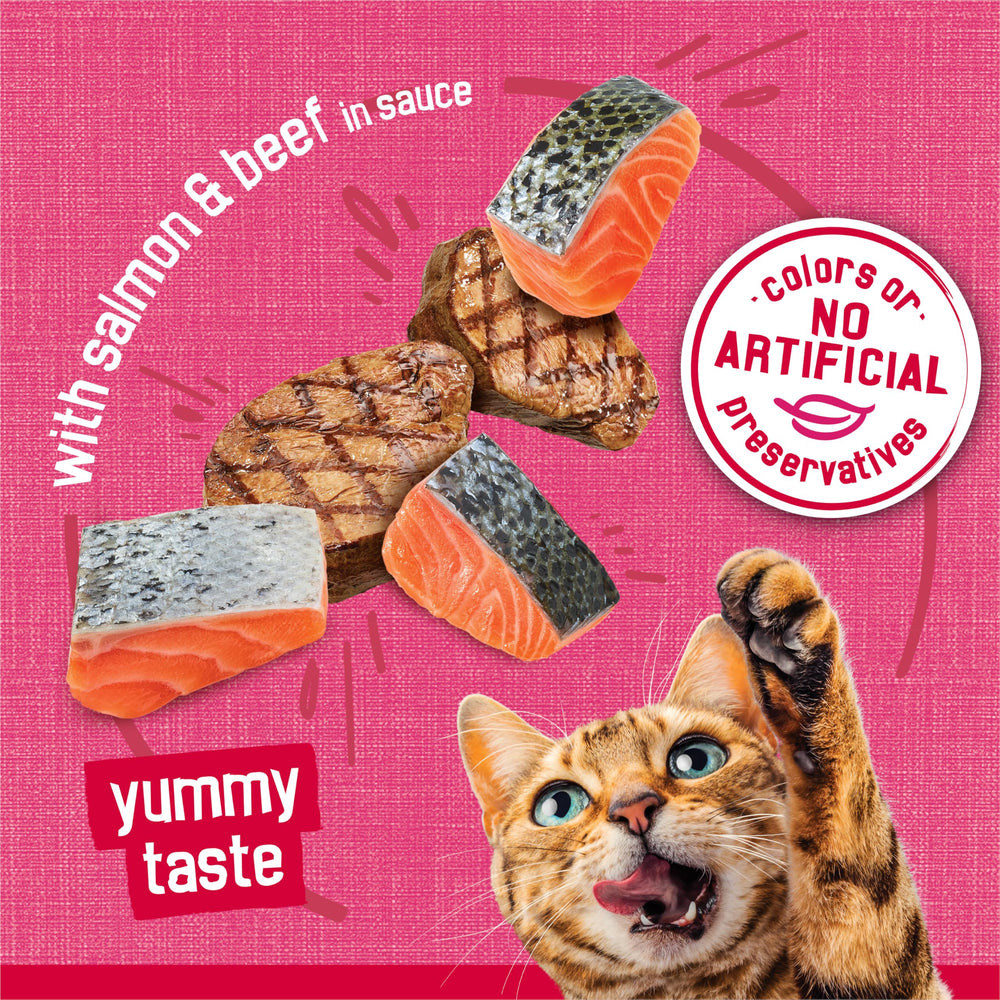 Friskies Prime Filets en salsa con jugos sabrosos para gatos