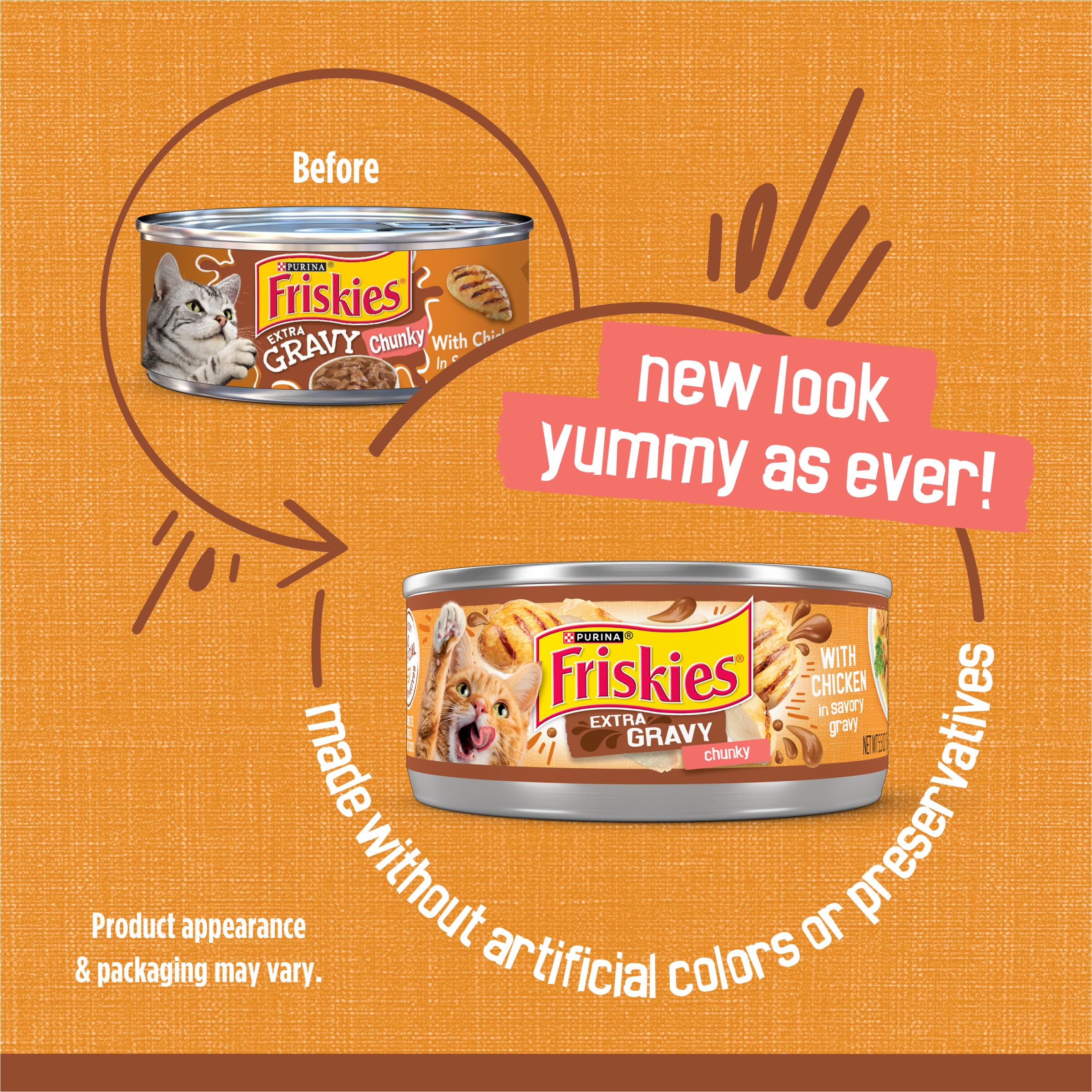 Friskies salsa jardin pollo calido ofrece sabor y humedad en cada porción.