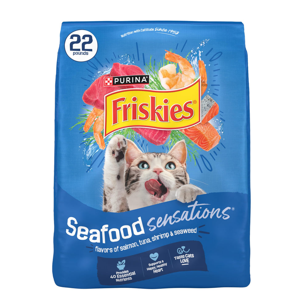 Friskies Sensaciones mariscos con salmón, croquetas sabrosas para el gusto