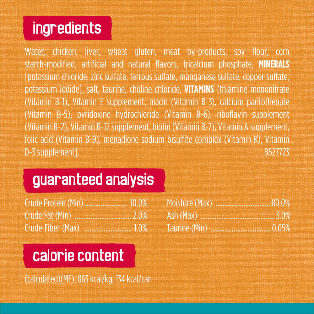 Friskies Tasty Treasures ingredientes real pollo y higado para sabor