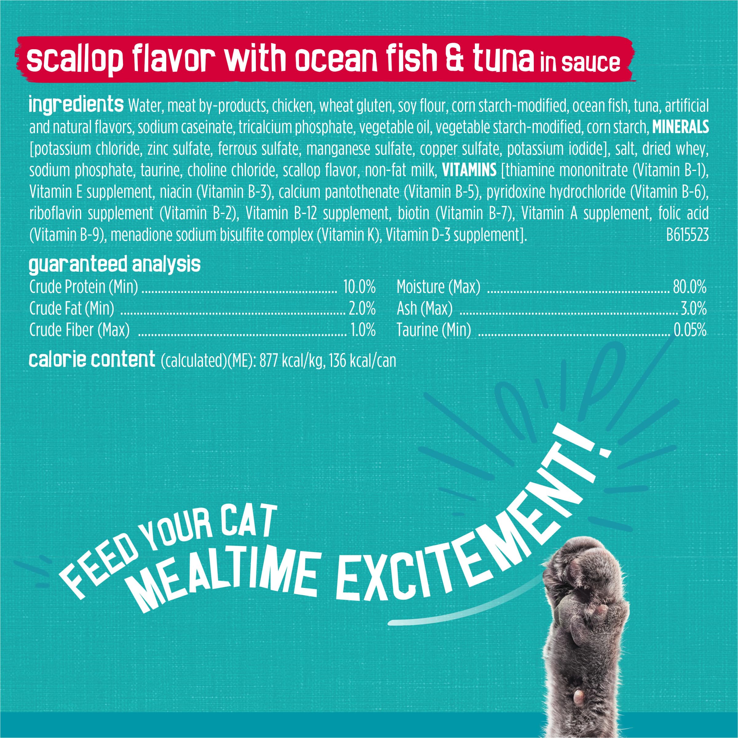 Friskies Tasty Treasures rotación de sabores, mantiene el plato interesante.