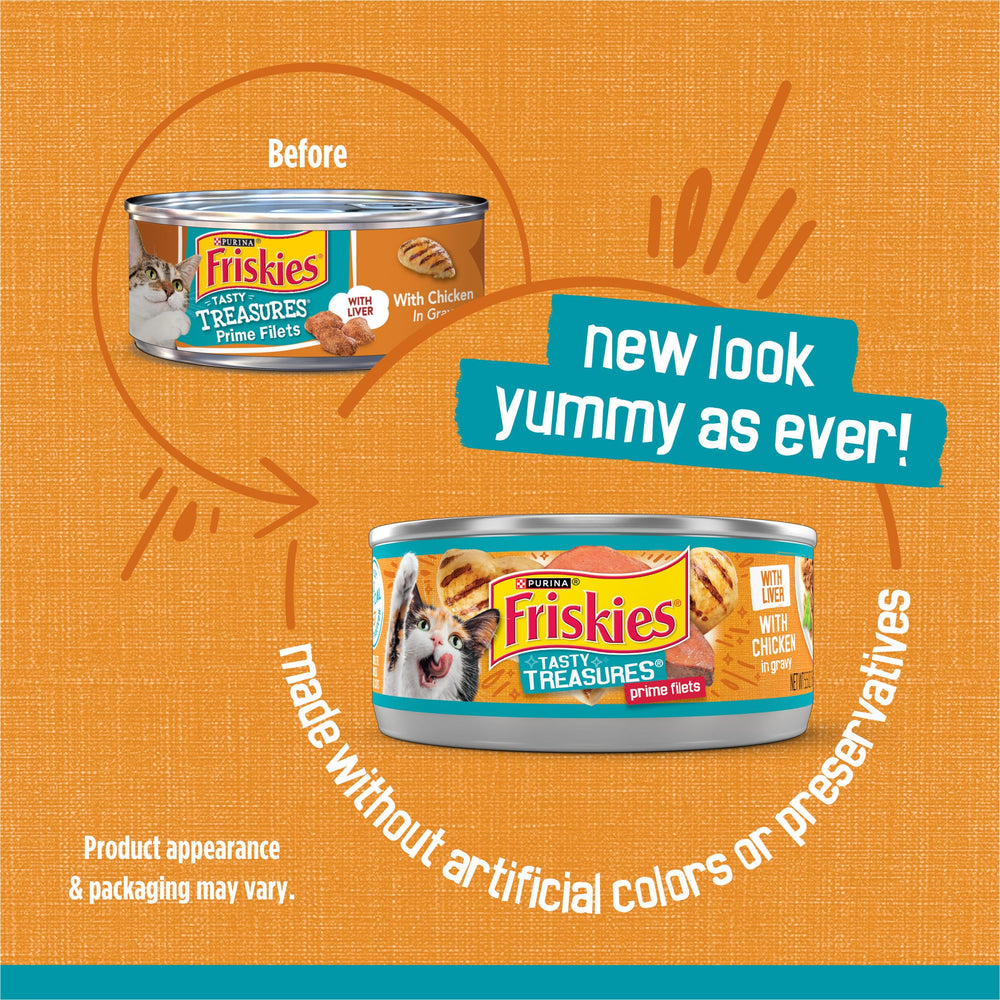 Friskies Tasty Treasures salsa espesa y deliciosa para gatos
