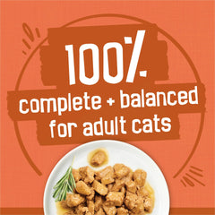 Friskies trozos carne en salsa, pollo para cada comida.