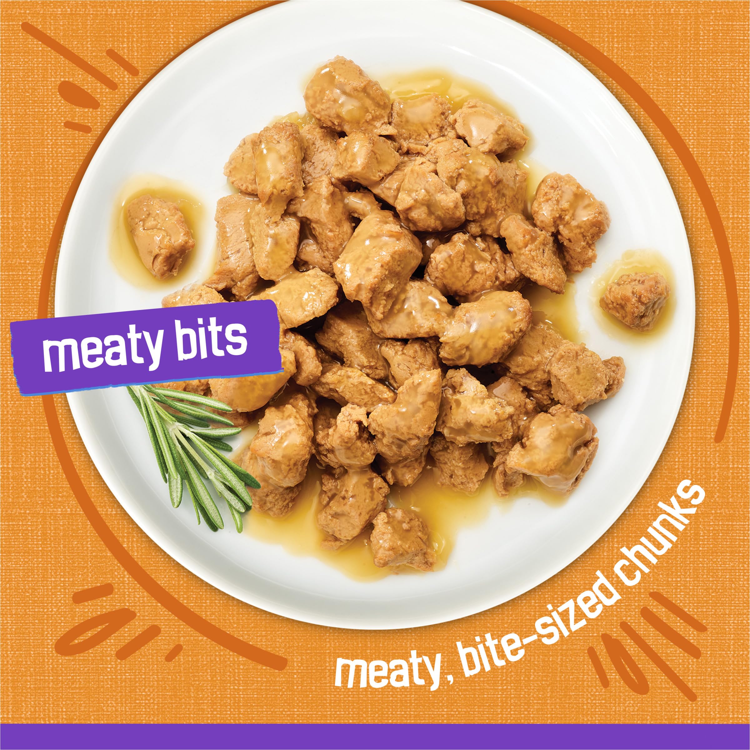 Friskies trozos de pollo en salsa en lata grande para alimentar varios gatos.
