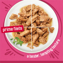 Friskies variedad de latas, fácil de guardar en despensa para la comida