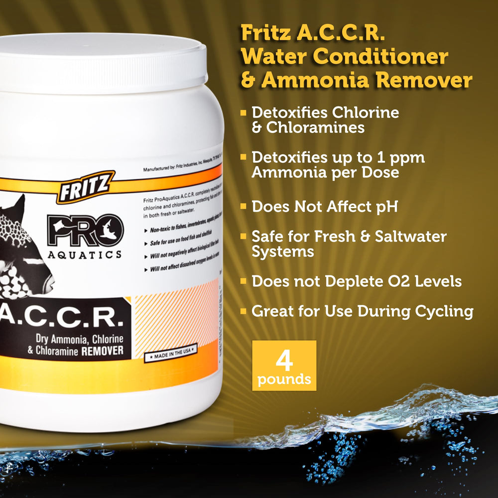 Fritz PRO, textura en polvo, dosificación precisa para eliminar amoníaco.