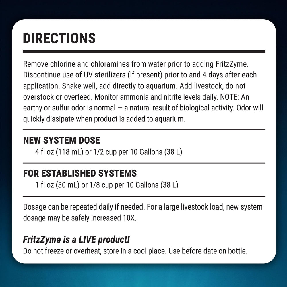 FritzZyme 7: mejora la salud de peces al reducir amoníaco y nitrito.