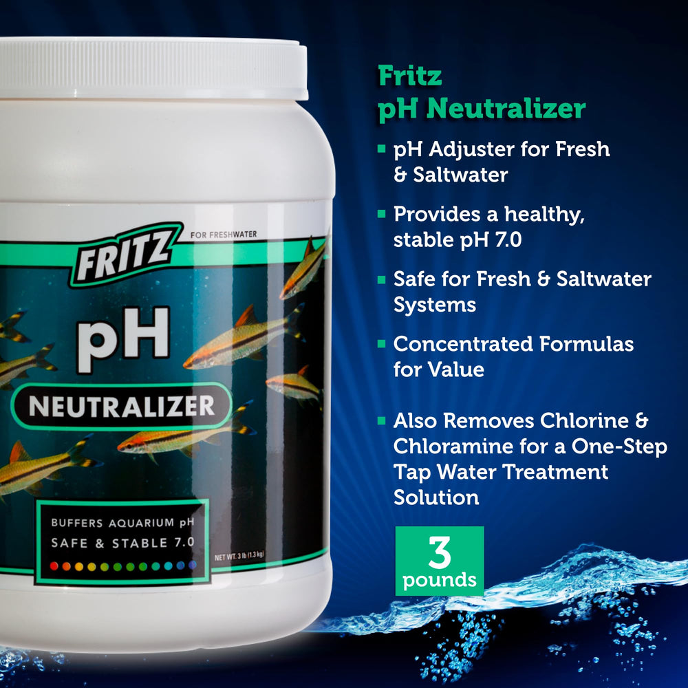 Fritz Aquatics Neutralizador de pH, uso en agua dulce para peces comunitarios