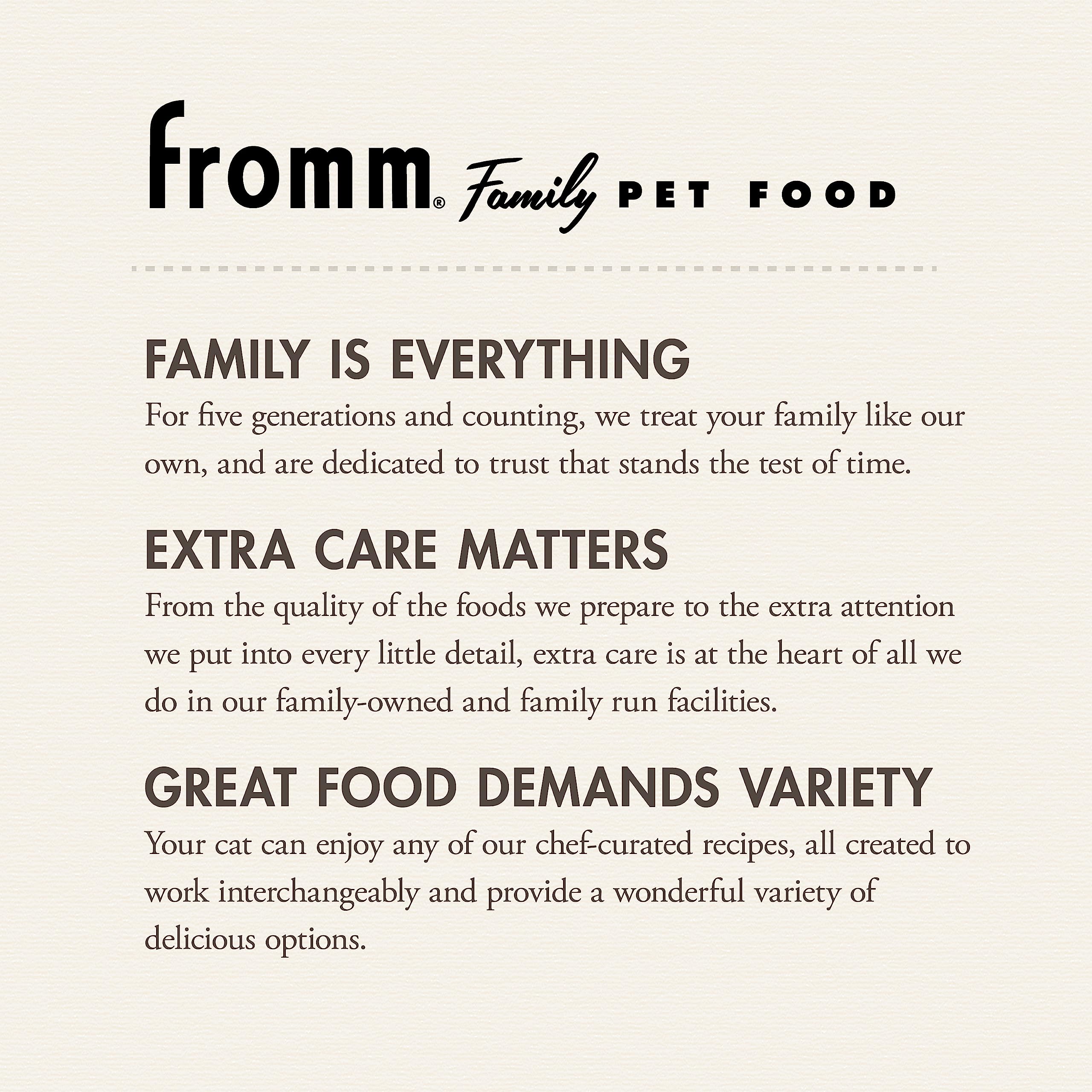 Fromm Four-Star Game Bird para gato, granulos de digestibilidad alta para gatos activos.