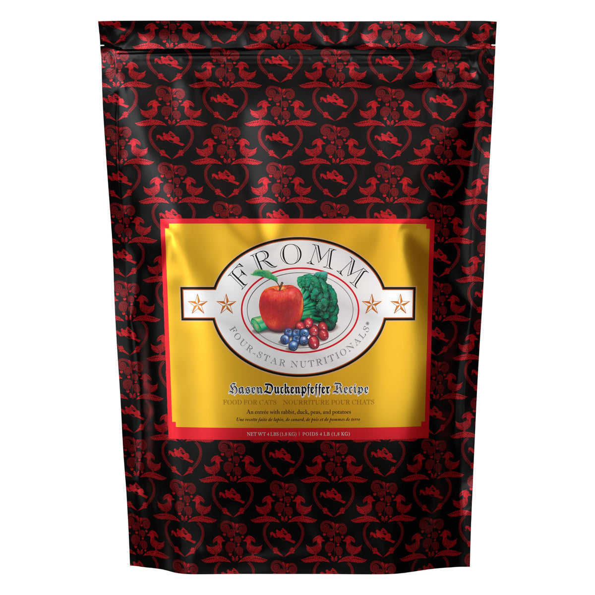 Fromm Four-Star Hasen Duckenpfeffer en envase de 4 lb para gatos