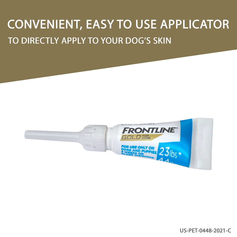 Frontline Gold: caja con tres dosis para una protección prolongada.